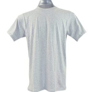 Plain Round Neck T Shirt Ash Grey