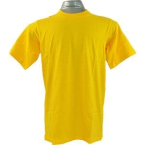 Plain Round Neck T Shirt Yellow