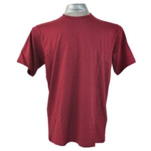 Plain Round Neck T Shirt Maroon