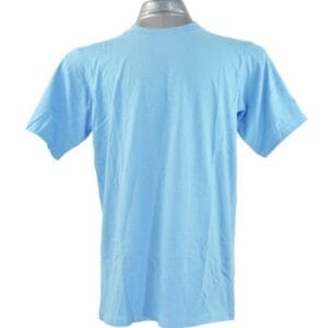 Plain Round Neck T Shirt Sky Blue