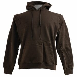 Dark Brown Plain Hoodie