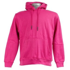 Hot Pink Plain Hoodie