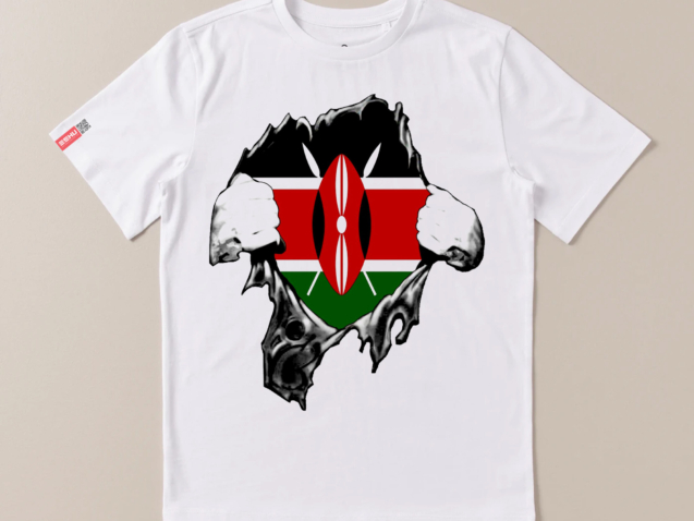 Kenya Tear White Tshirt