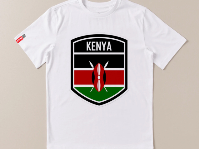 Kenya Badge White Tshirt